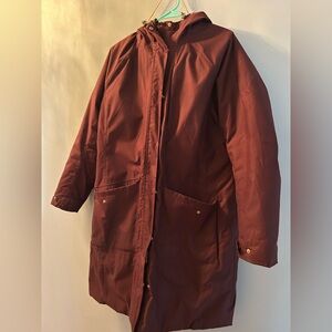 Woman’s Burgundy heavy Long Coat